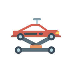 Naklejka premium Car Jack Icon for Automotive Services