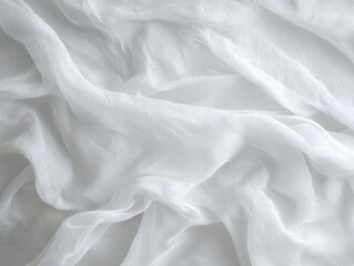 Obraz premium Elegant wedding veil with delicate lace and tulle bridal preparation soft textiles studio close-up romantic aesthetics