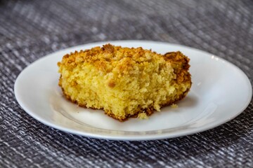 Traditional cuca with farofa. The most traditional Brazilian cuca © Adilson