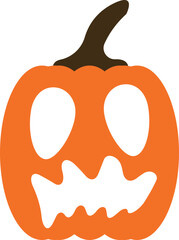 illustration of jack o lantern pumpkin