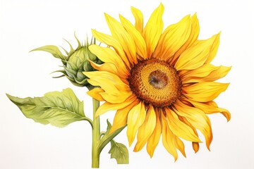 Fototapeta premium Sunflower plant inflorescence creativity.