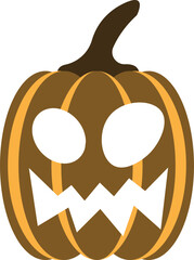 illustration of jack o lantern pumpkin halloween