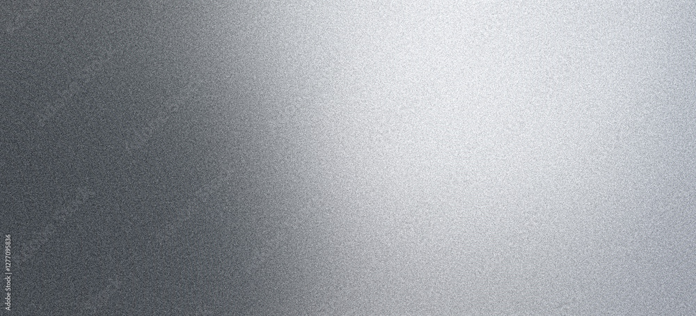 Wall mural smooth gray gradient background, grainy grayscale noise texture monochrome subtle gradient header ba