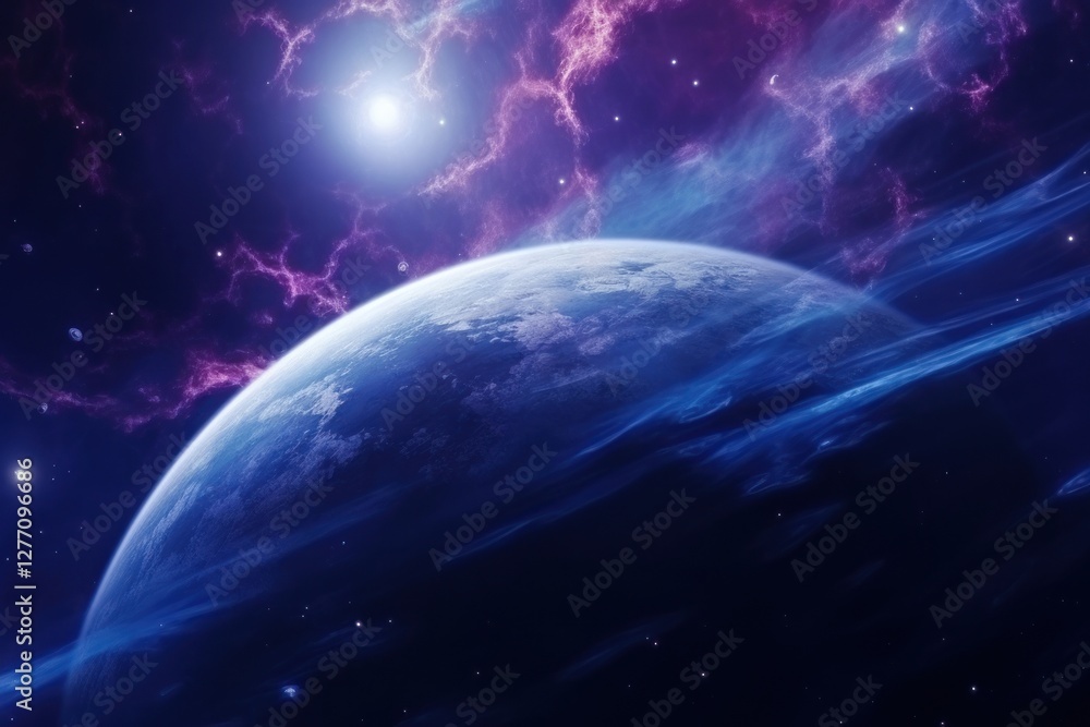 Canvas Prints solar planet astronomy universe science.