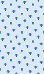 seamless pattern with blue and white dots