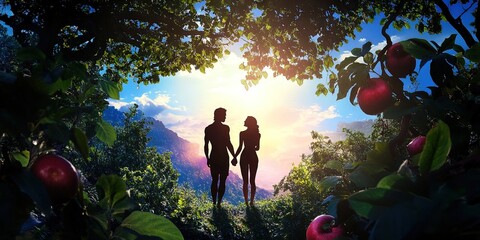  adam and eve in the garden of eden