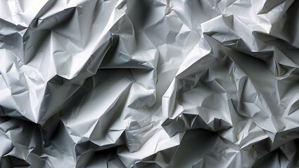 Obraz premium Elegant white crumpled paper texture minimalist background
