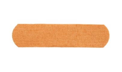 adhesive bandage on transparent background