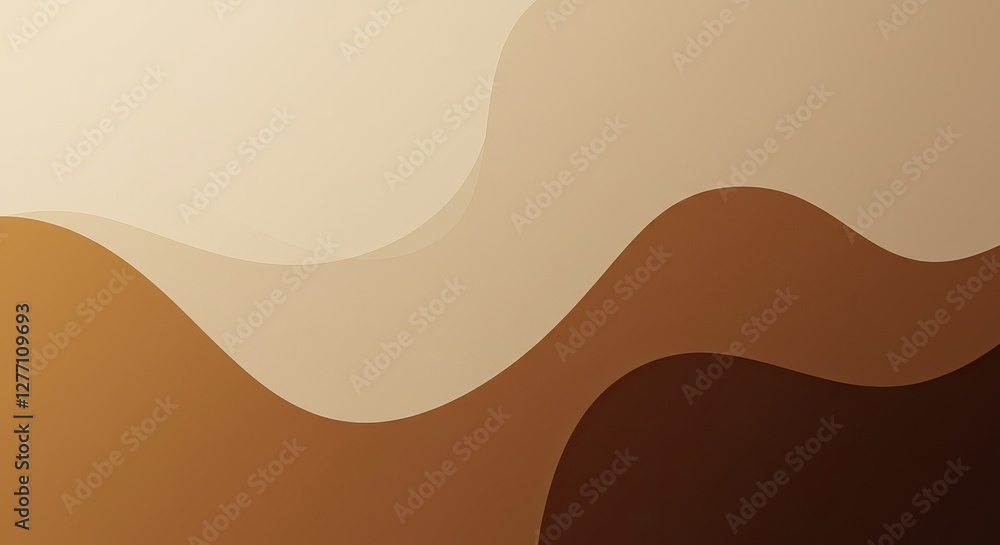 Poster modern abstract background with flowing neutral tones and smooth curves for stylish design