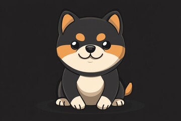 Obraz premium chilguy dog cute vector stule minimalism