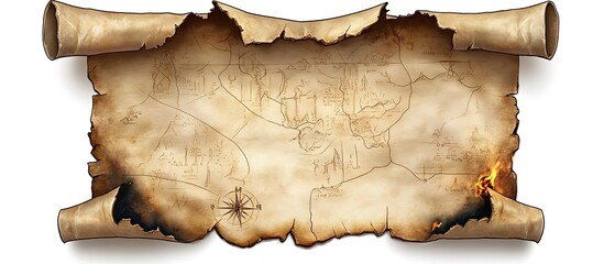 Ancient Treasure Map, Adventure, Location Unknown