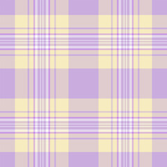 Soft pastel plaid pattern in lavender and pale yellow.  Perfect for textile design, scrapbooking, website backgrounds, and feminine branding.