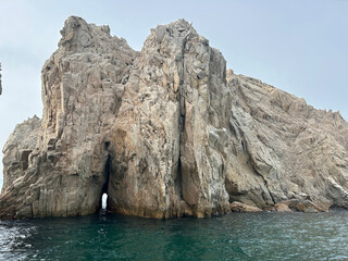 Keyhole opening in mountain