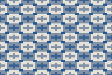 seamless pattern with blue squares