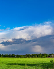 Large cloud in the sky is blocking the sun