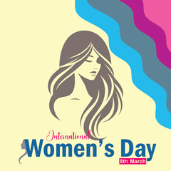 International women’s day concept poster