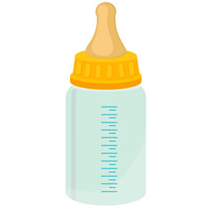 baby bottle no background vector image