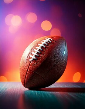 Minimalistic Super Bowl LIX American Football Scene with Reserved Space for Creative Lettering