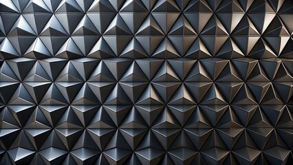 Abstract Geometric Pattern, Dark Triangles, 3D Texture