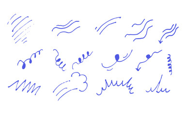 Set blue bubble doodle cartoon hand drawn vector
Vector bubble icons