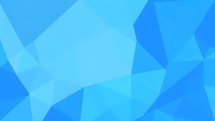 Fototapeta premium Abstract blue geometric triangle pattern background