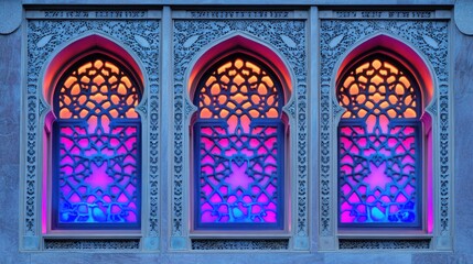 Colorful Decorative Windows with Intricate Patterns and Designs