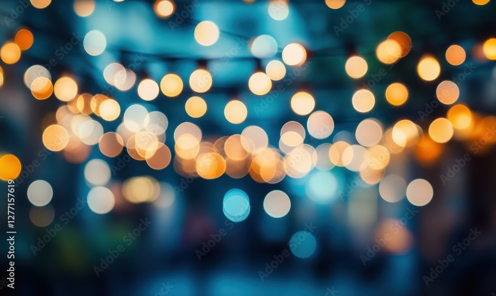 Poster abstract pastel-colored bokeh lights with soft gradients, creating a dreamy and magical atmosphere f