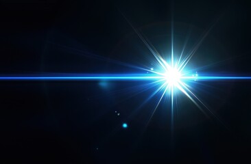 shining star in blue tones