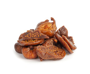 Dry Fig, Dried Ficus Carica Fruit, Sweet Healthy Diet, Tropical Dessert, Wrinkled Dehydrated Snack