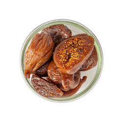 Dry Fig, Dried Ficus Carica Fruit, Sweet Healthy Diet, Tropical Dessert, Wrinkled Dehydrated Snack