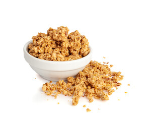 Granola, Muesli Breakfast, Crunchy Cereal Breakfast, Oatmeal Muesli with Seeds and Grains, Healthy Diet