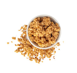 Granola, Muesli Breakfast, Crunchy Cereal Breakfast, Oatmeal Muesli with Seeds and Grains, Healthy Diet