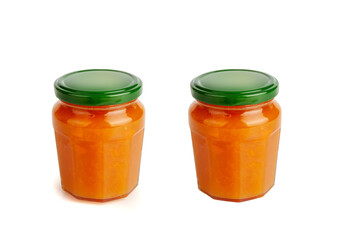 Orange Jam, Apricot Marmalade, Fruit Jelly Fruity Confiture, Yellow Red Syrup, Mango Sauce