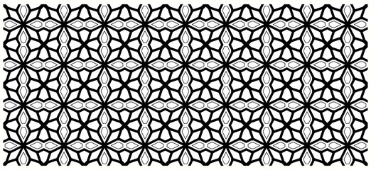 Art Deco Style Abstract Regular Geometric Shapes in Graphic Pattern for Backgrounds