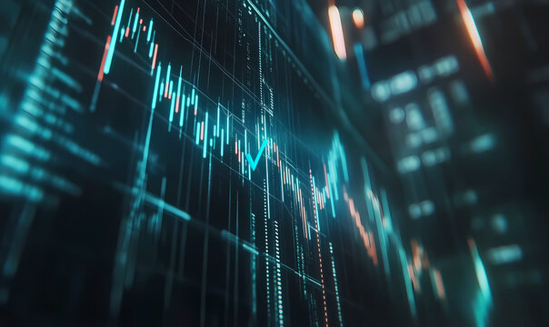 Navigating the Market's Pulse: A dynamic, close-up view of a sophisticated trading display showcasing the ebbs and flows of financial markets, its data streams.
