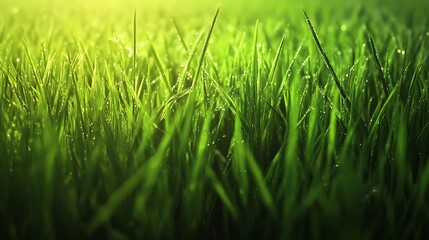 Fototapeta premium Lush Green Paddy Field Abstract High Definition Artistic Texture