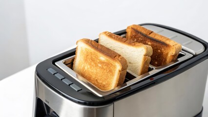 Toasted Bread in Toaster