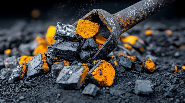 Close up macro shot of crushed cement clinker fragments and particles before being ground into a fine powder for use in concrete and construction materials  Textured rough