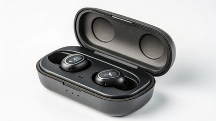 Fototapeta premium Wireless Earbuds in Charging Case