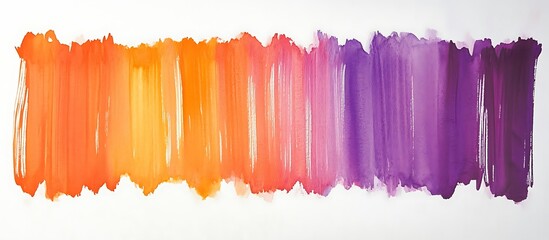 Abstract watercolor gradient paint stroke