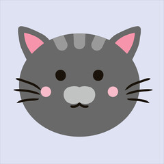 a grey cute car design vector