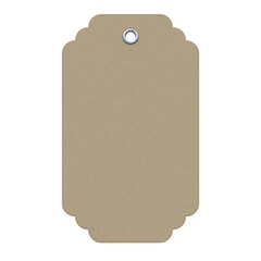 Blank Paper Label, 3d illustration Isolated on white background