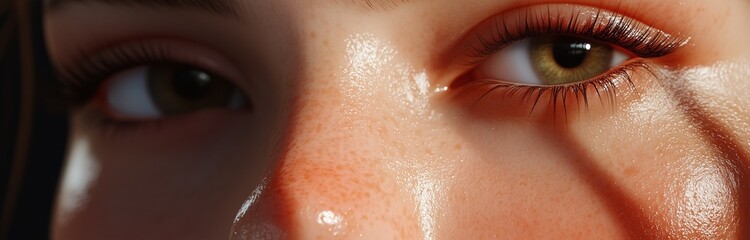 Fototapeta premium close up of a woman eyes for a commertial
