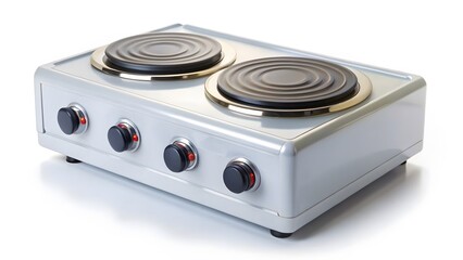 Fototapeta premium Two-Burner Electric Cooktop
