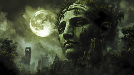 The republic's likeness is depicted as a bust on the brazilian real. Nightmare Realm Overgrowth. Illustration