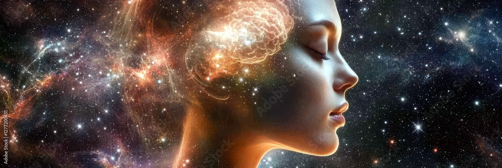 Poster Dreaming in Celestial Waves as Neural Energy Transforms Into Starlit Wonders