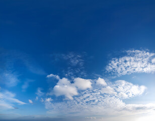Obraz premium Beautiful blue sky clouds for background. Panorama of sky. Blue sky and White cloud nature background.