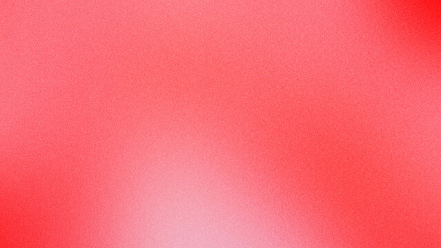 Coral red gradient with grain textured background, grainy noise abstract texture