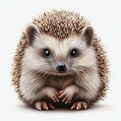 Obraz premium Charming hedgehog in natural habitat wildlife photography close-up perspective playful environment