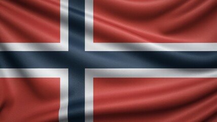Obraz premium Norway national flag background. 